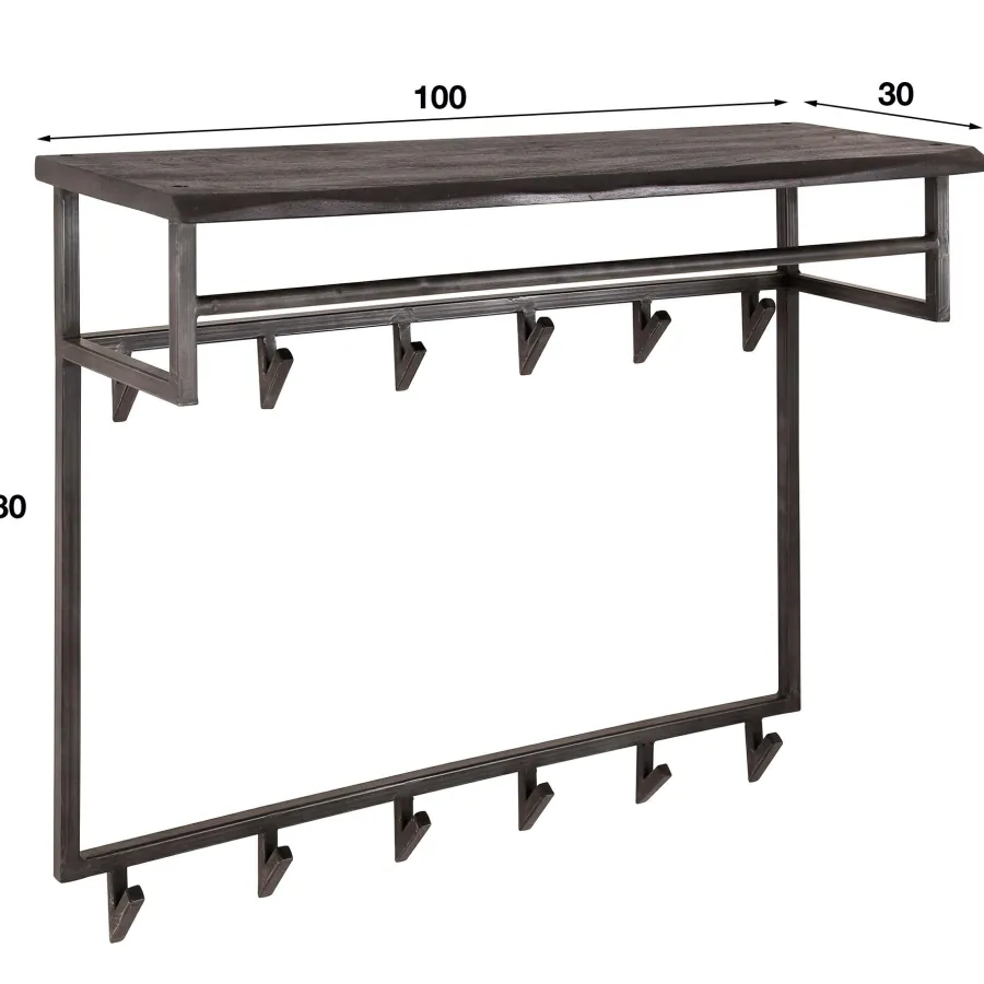 WoonStijl Kapstok yucon hoog 12 haken Clearance
