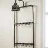 WoonStijl Kapstoklamp 2x5 Haken Hot