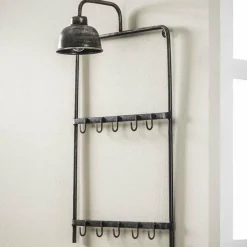 WoonStijl Kapstoklamp 2x5 Haken Hot