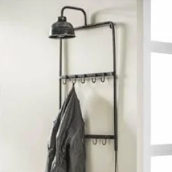 WoonStijl Kapstoklamp 2x5 Haken Hot