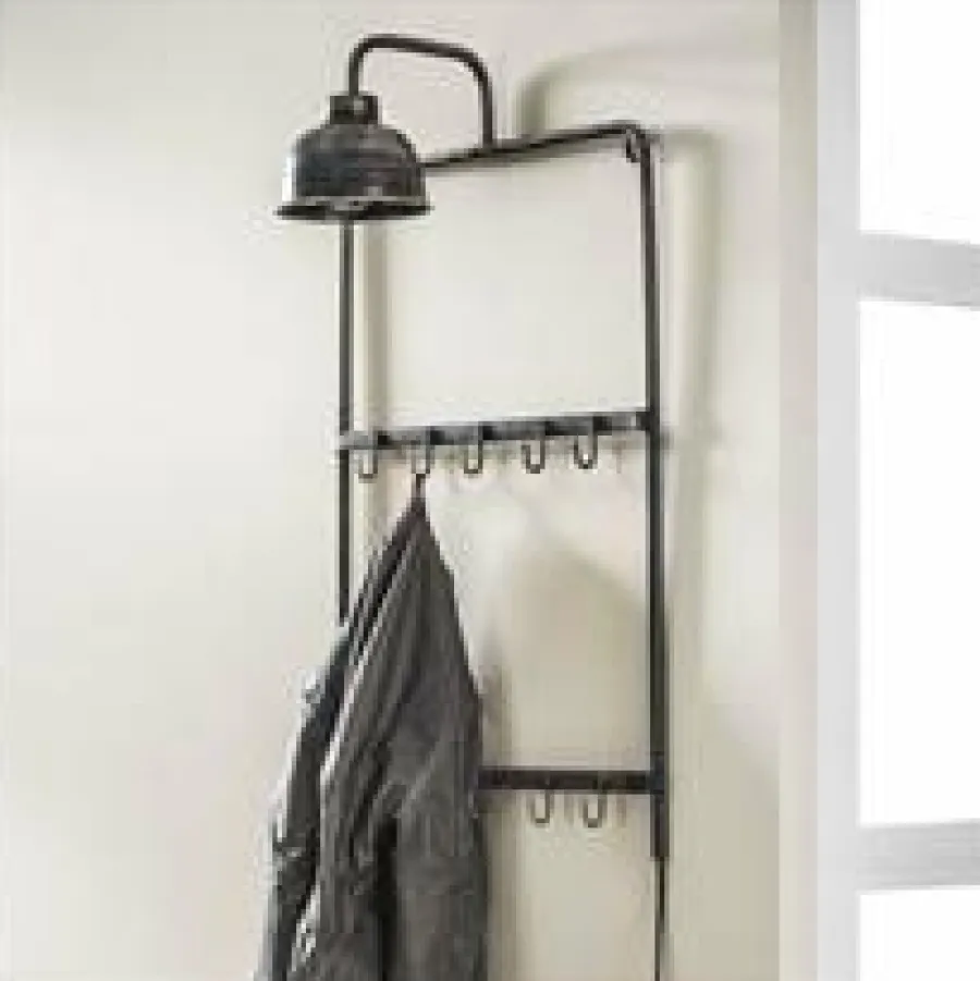 WoonStijl Kapstoklamp 2x5 Haken Hot