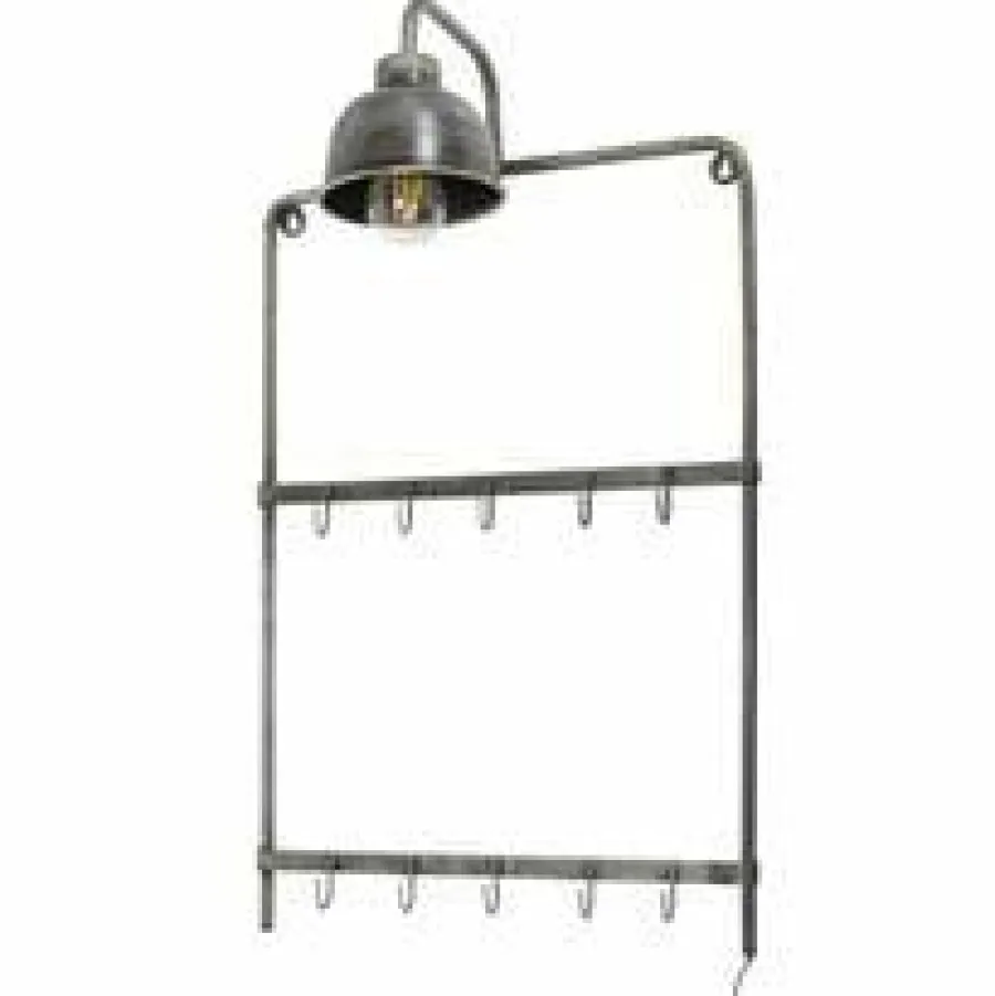 WoonStijl Kapstoklamp 2x5 Haken Hot