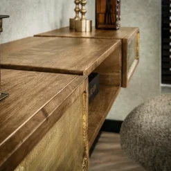 WoonStijl Kaptafel 2L brass Sale