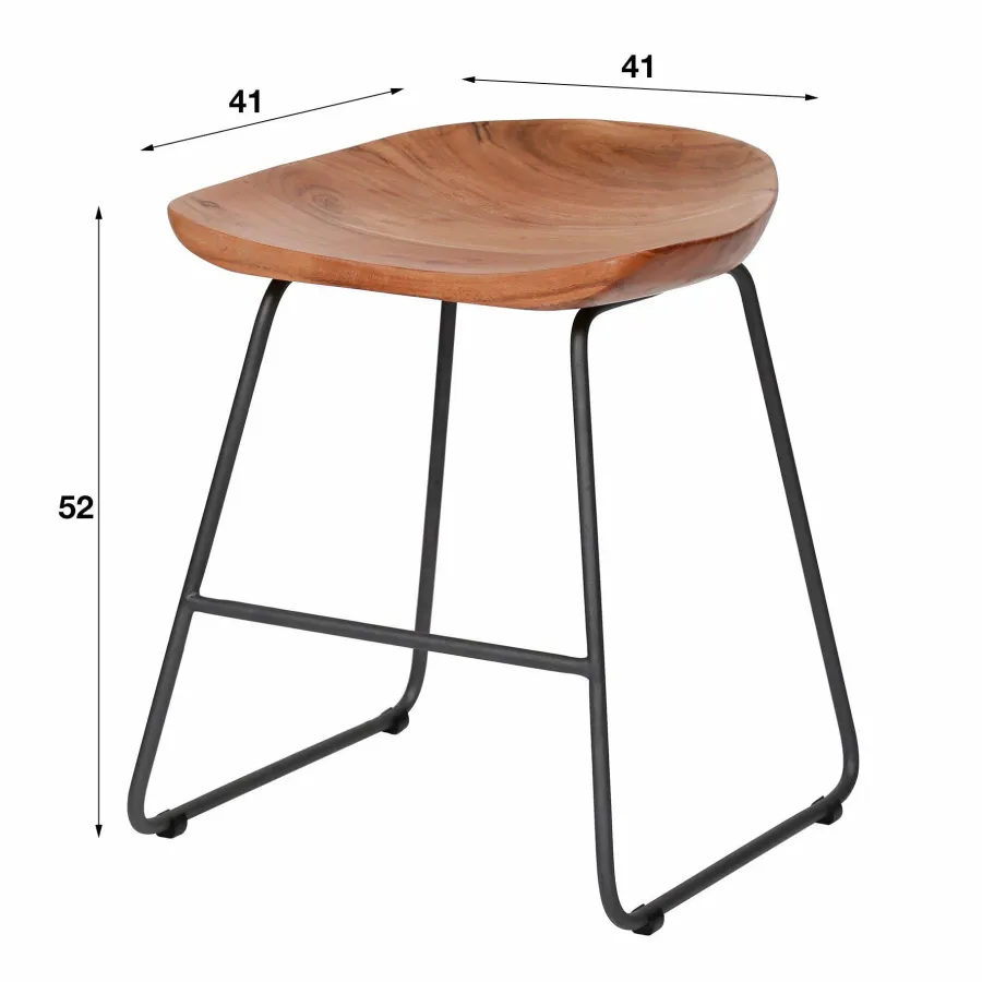 WoonStijl Kruk hout ergo Online