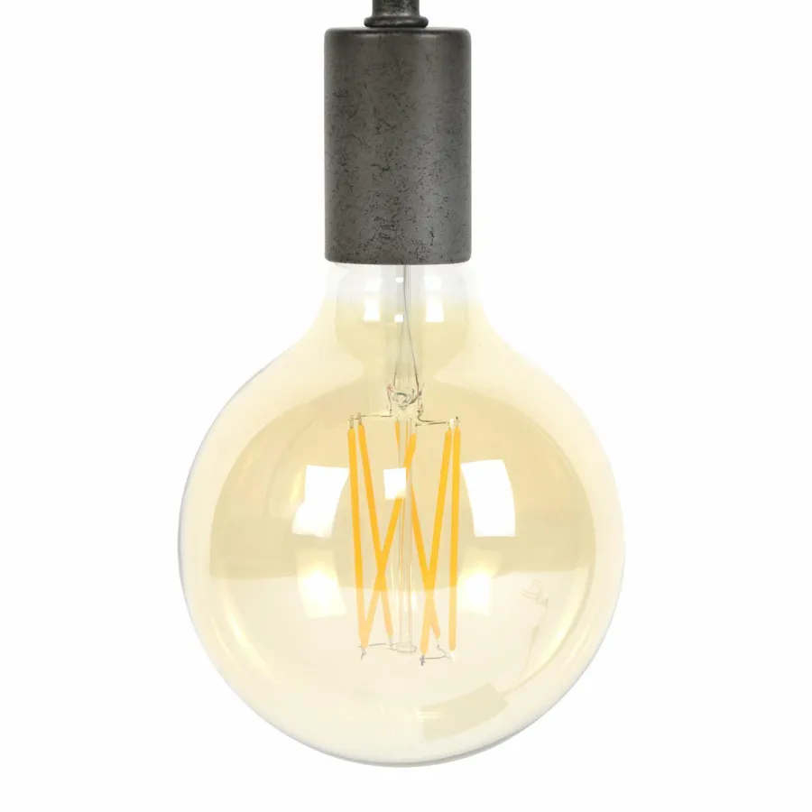 WoonStijl Lichtbron LED filament bol Ø12 5 - E27 6W 2100K 450lm dimbaar / Amberkleurig glas Outlet