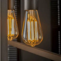 WoonStijl Lichtbron LED filament druppel - E27 6W 2100K 450lm dimbaar / Amberkleurig glas New
