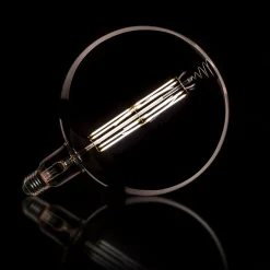 WoonStijl Lichtbron LED filament bol Ø20 0 - E27 8W dimbaar / Smoke grey glas Hot