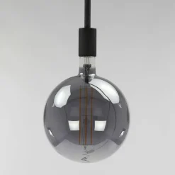 WoonStijl Lichtbron LED filament bol Ø20 0 - E27 8W dimbaar / Smoke grey glas Hot