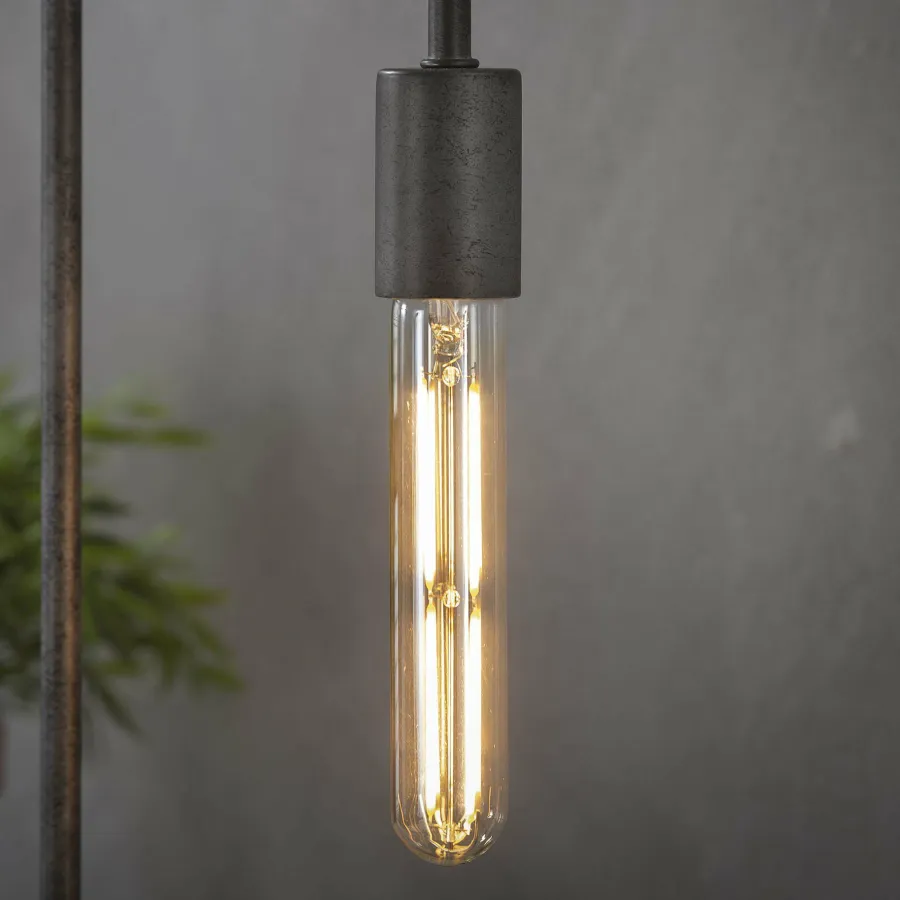 WoonStijl Lichtbron LED filament buis 18 5 cm - E27 4W 2100K 280lm dimbaar / Amberkleurig glas Online