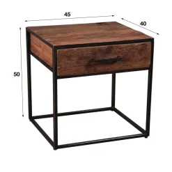 WoonStijl Nachtkastje / bijzettafel Float 1 lade Discount