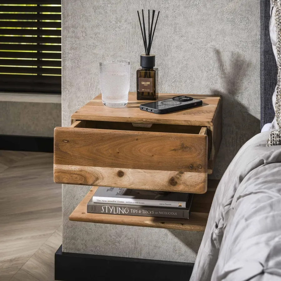 WoonStijl Nachtkastje 1 lade shelve Discount
