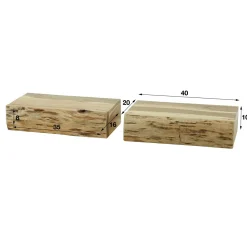 WoonStijl Nachtkastje 1 lade set van 2 tree L acacia New