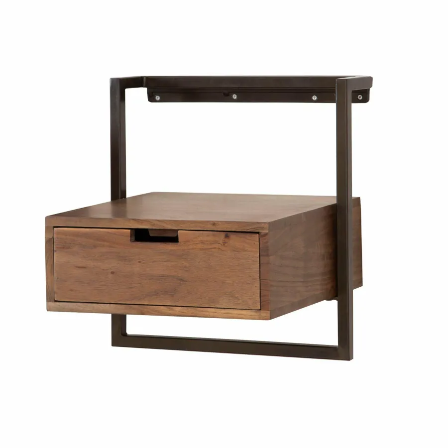 WoonStijl Nachtkastje air solid acacia bruin Discount