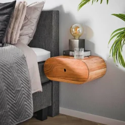 WoonStijl Nachtkastje Bend acacia met 1 lade Clearance