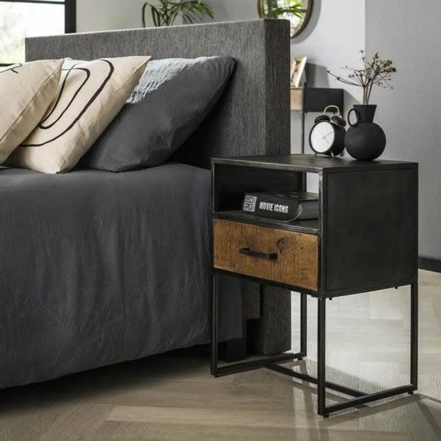 WoonStijl Nachtkastje Blend met 1 lade Discount