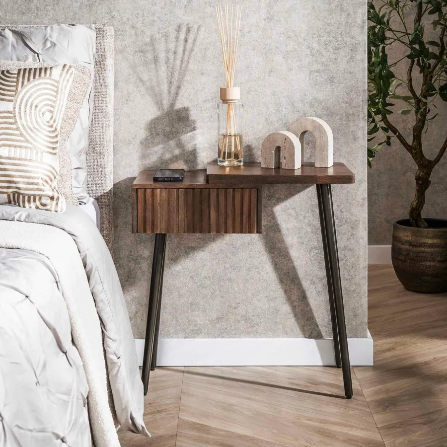 WoonStijl Nachtkastje Carve Rechts met 1 lade Outlet