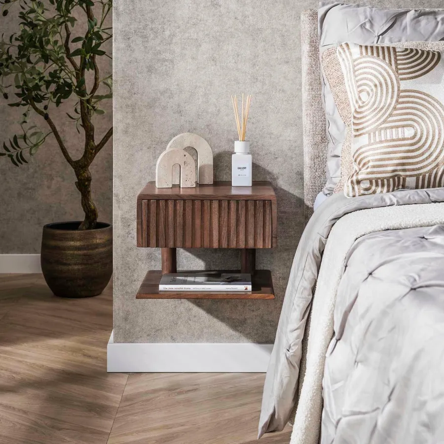 WoonStijl Nachtkastje Carve Shelve met 1 lade Online