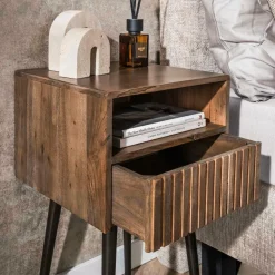 WoonStijl Nachtkastje Carve met 1 lade Best
