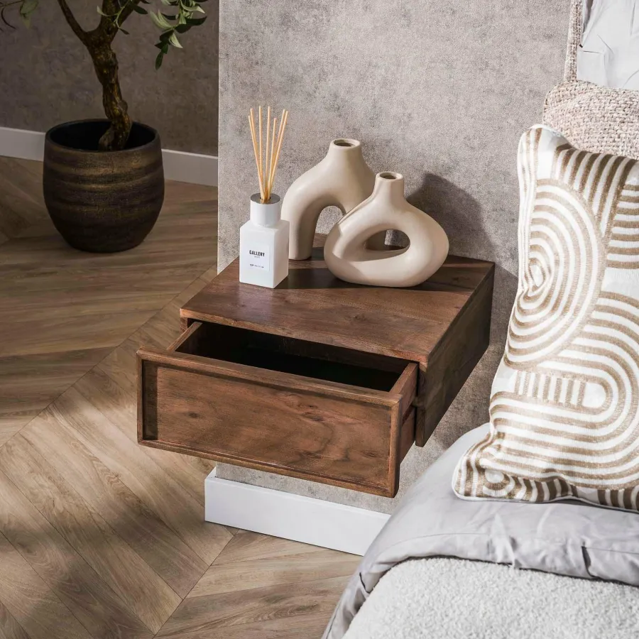 WoonStijl Nachtkastje Frame met 1 lade - set van 2 nachtkastjes Discount