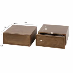WoonStijl Nachtkastje Frame met 1 lade - set van 2 nachtkastjes Discount