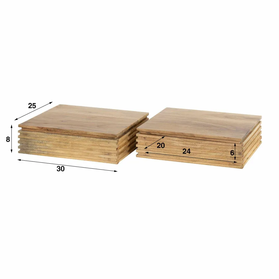 WoonStijl Nachtkastje 1L set van 2 layer XS Hot