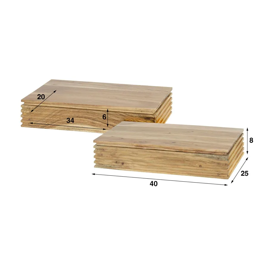 WoonStijl Nachtkastje 1L set van 2 layer L Best