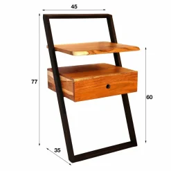 WoonStijl Nachtkastje Lean Acacia Discount
