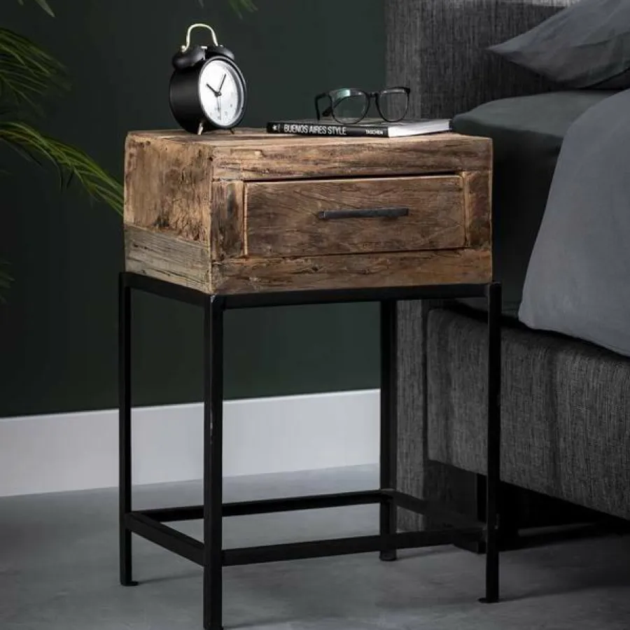 WoonStijl Nachtkastje lodge met 1 lade Best