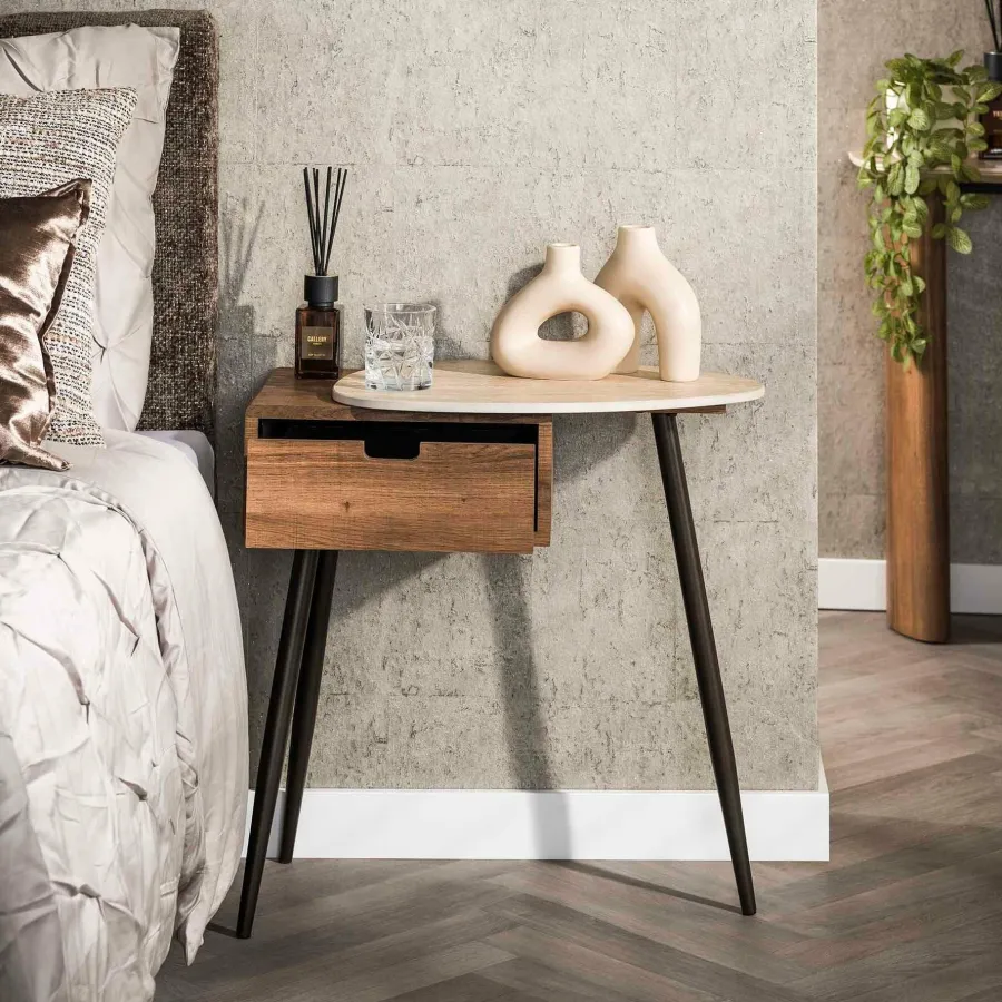 WoonStijl Nachtkastje Travino rechts met lade New