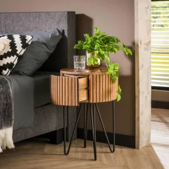 WoonStijl Nachtkastje tweak rond met 1 lade Sale