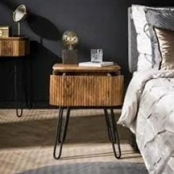 WoonStijl Nachtkastje Wave staand met 1 lade Discount