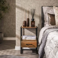 WoonStijl Nachtkastje XS niche Acacia met 1 lade New
