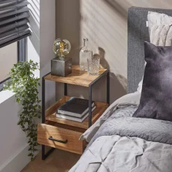 WoonStijl Nachtkastje XS niche Acacia met 1 lade New