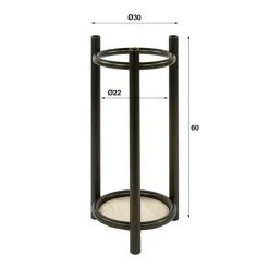 WoonStijl Paraplubak Luno rond bruin Best