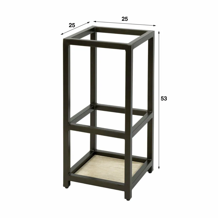 WoonStijl Paraplubak Terra vierkant bruin