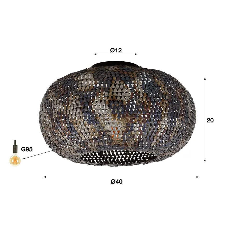 WoonStijl Plafondlamp Ø40 armor New