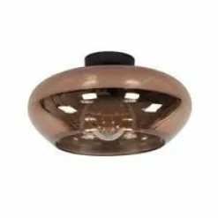 WoonStijl Plafondlamp elevate glass koper