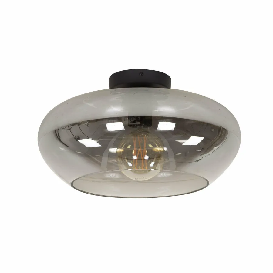 WoonStijl Plafondlamp elevate glass smoke grey Best