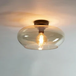WoonStijl Plafondlamp elevate glass amber Outlet