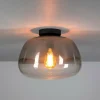 WoonStijl Plafondlamp Pulse Shaded Smoke grey glas New