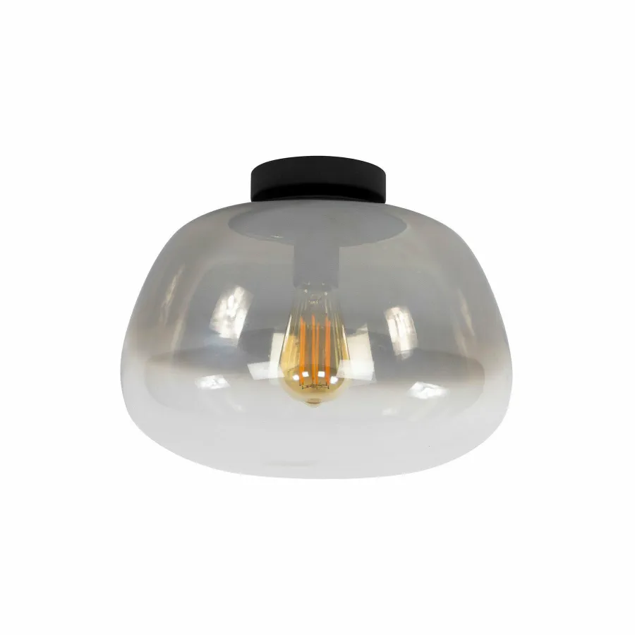 WoonStijl Plafondlamp Pulse Shaded Smoke grey glas New