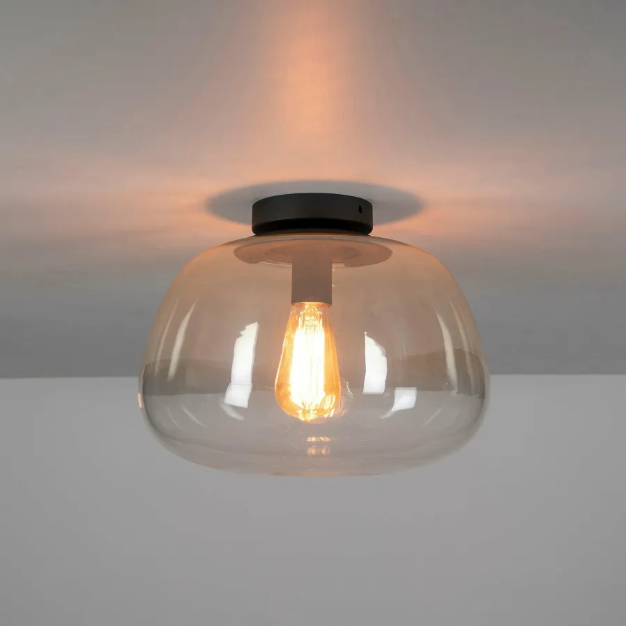 WoonStijl Plafondlamp Pulse Shaded Amber glas Sale