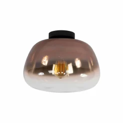 WoonStijl Plafondlamp Pulse Shaded Koper glas