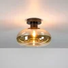 WoonStijl Plafondlamp Soll Amber glas Discount