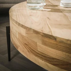 WoonStijl Salontafel Ø120 bulky wood New
