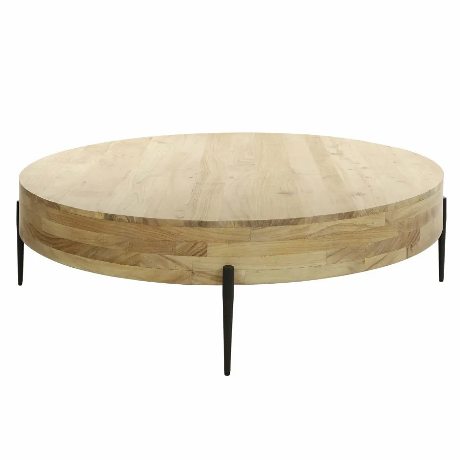 WoonStijl Salontafel Ø120 bulky wood New