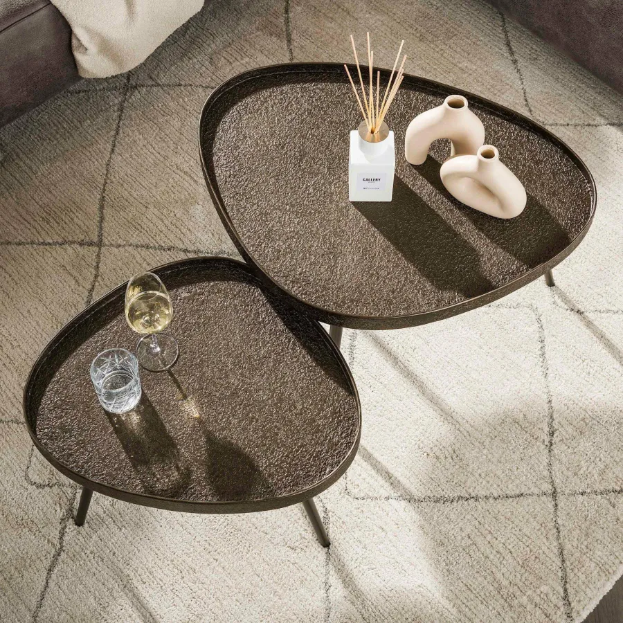 WoonStijl Salontafel Contour driehoekig set van 2 Discount
