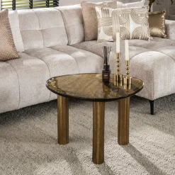 WoonStijl Salontafel L Eclipse goud antiek finish Outlet