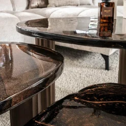 WoonStijl Salontafel L Eclipse koper antiek finish New