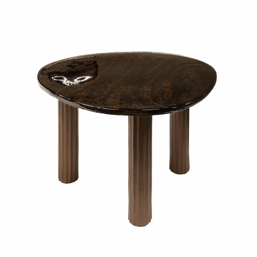 WoonStijl Salontafel L Eclipse koper antiek finish New